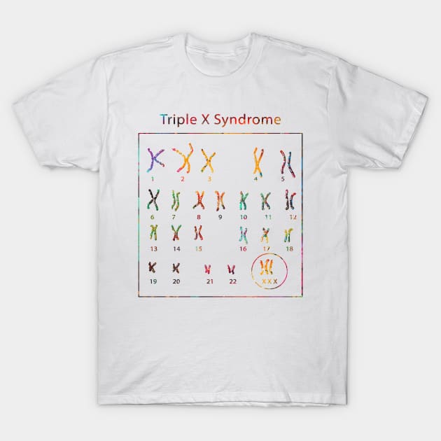 Triple X Syndrome T-Shirt by erzebeth